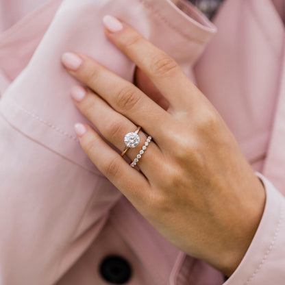 Round Solitaire Lab Grown Diamond Engagement Ring