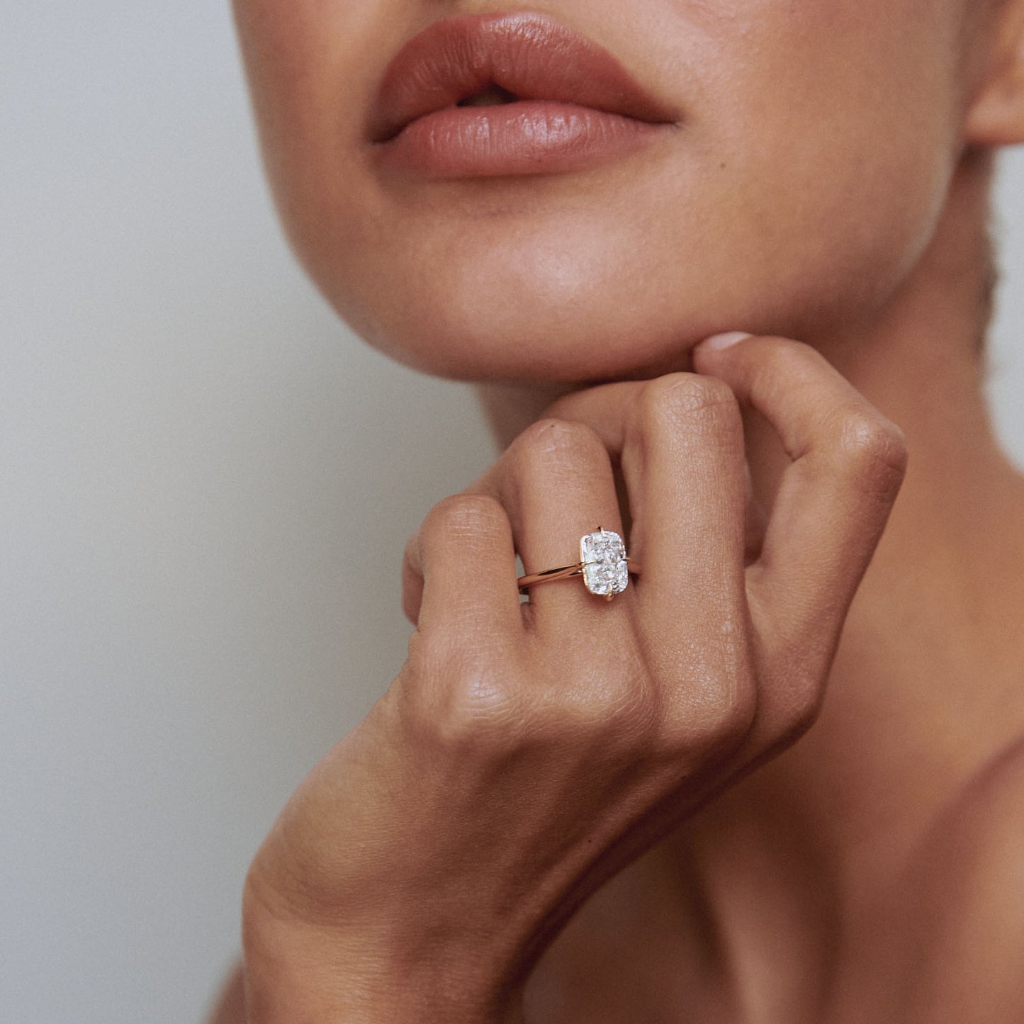 Stunning 1 CT Cushion Moissanite Engagement Ring with Solitaire Design 4