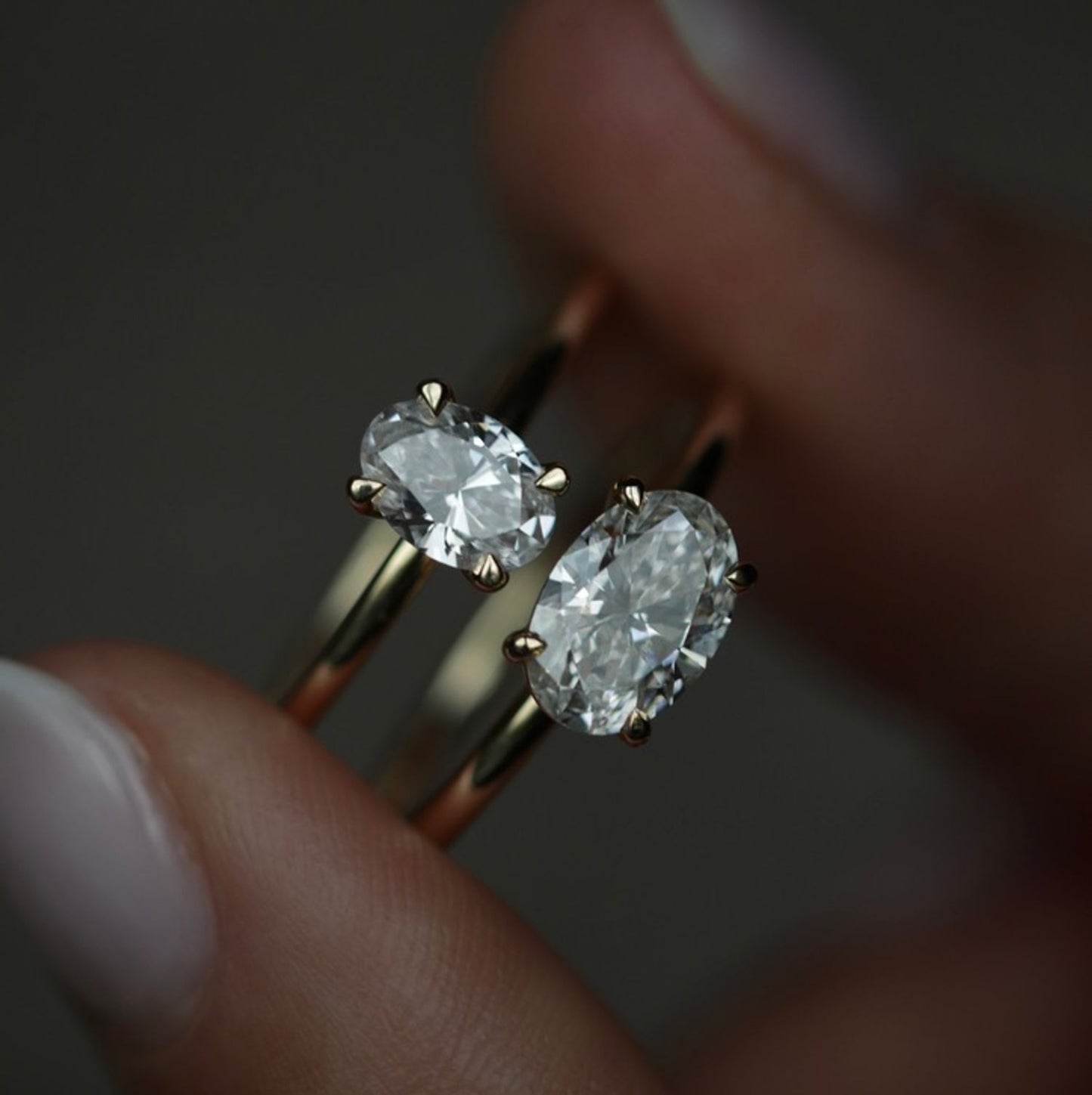 Oval Solitaire Lab Grown Diamond Engagement Ring