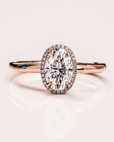 1.80 CT Oval Cut Halo Moissanite Engagement Ring 10