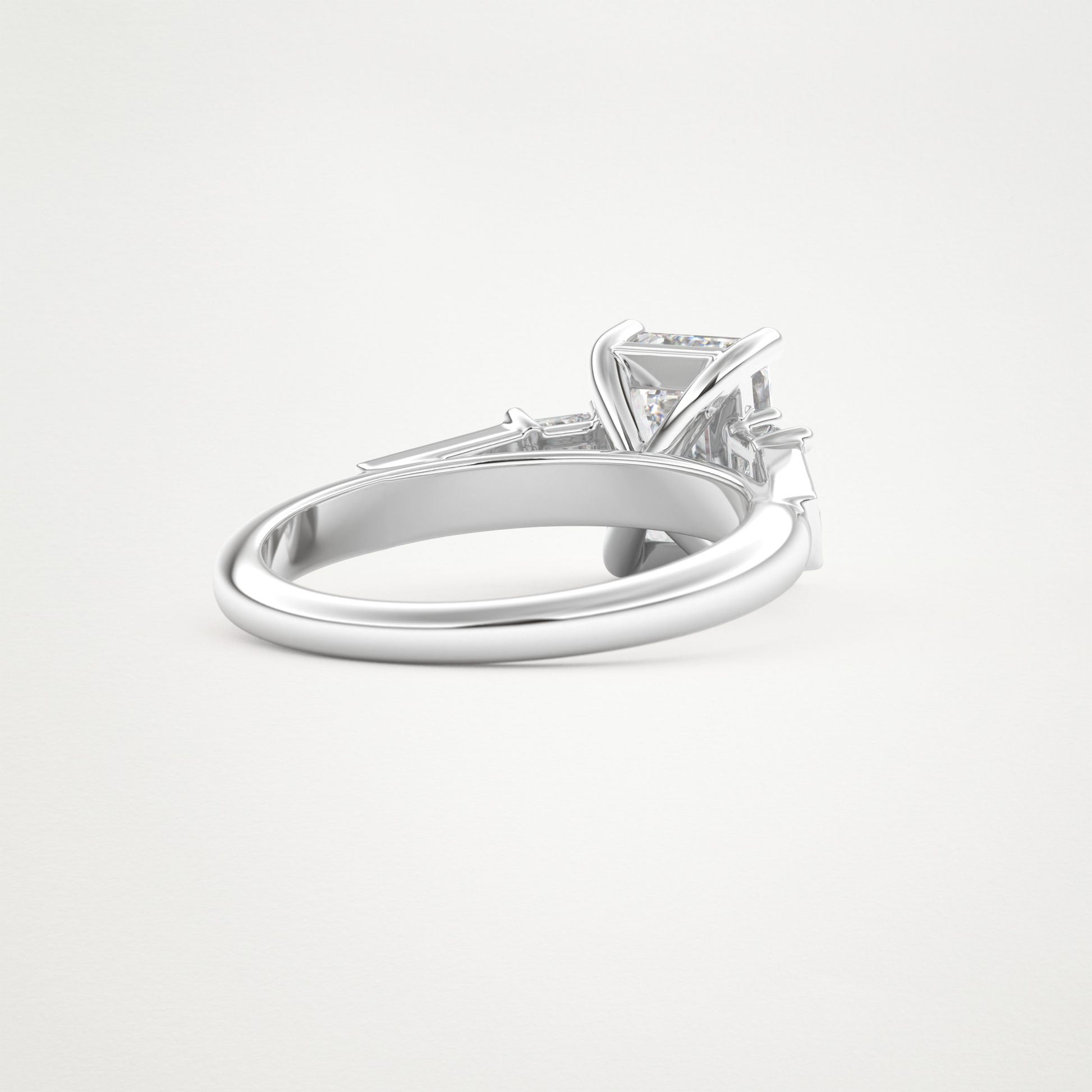 Emerald Cluster Lab Grown Diamond Engagement Ring