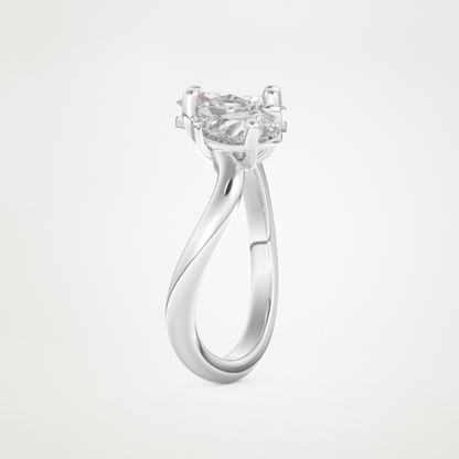 Oval Two Stone Lab Grown Diamond Engagement Ring