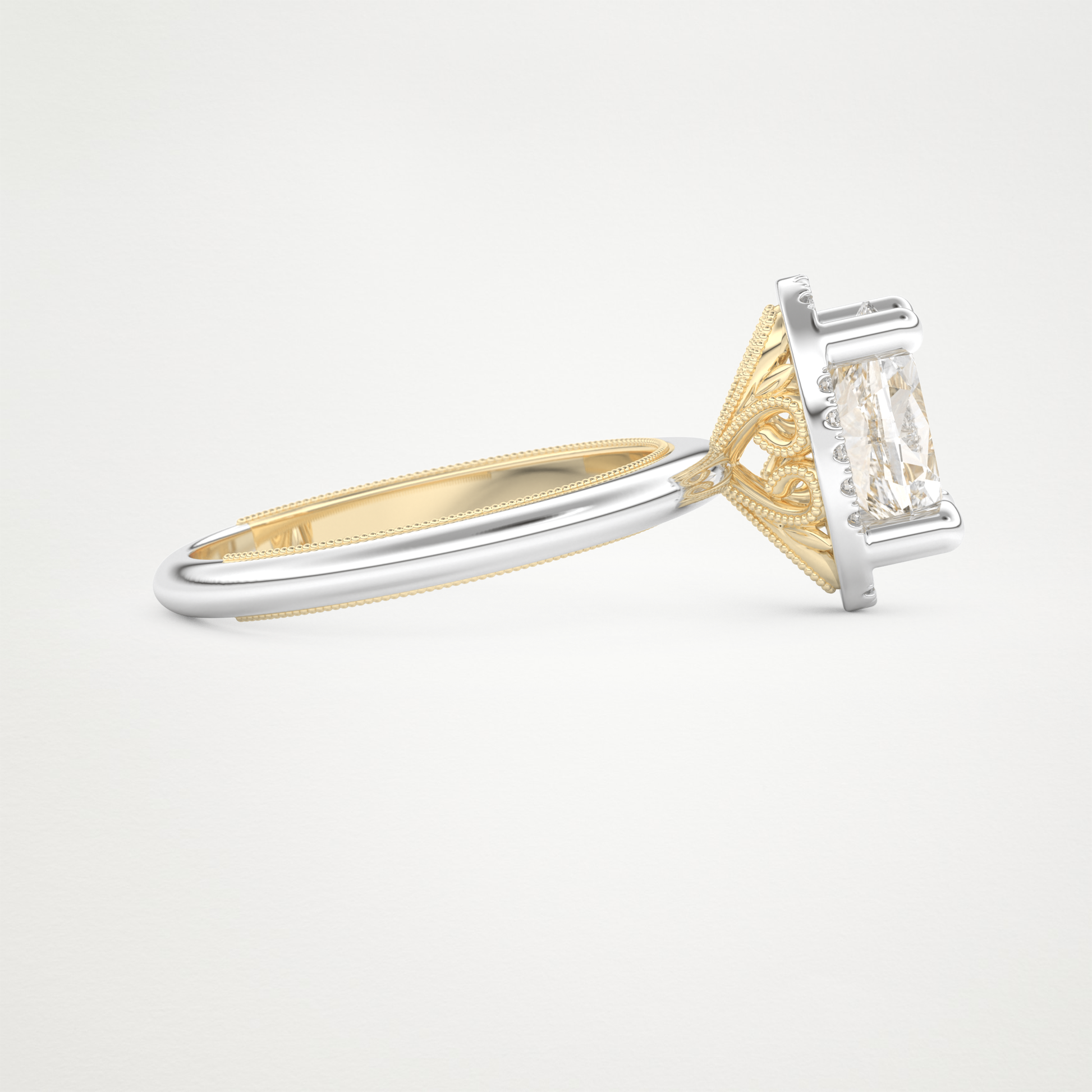 Oval Halo Lab Grown Diamond Engagement Ring