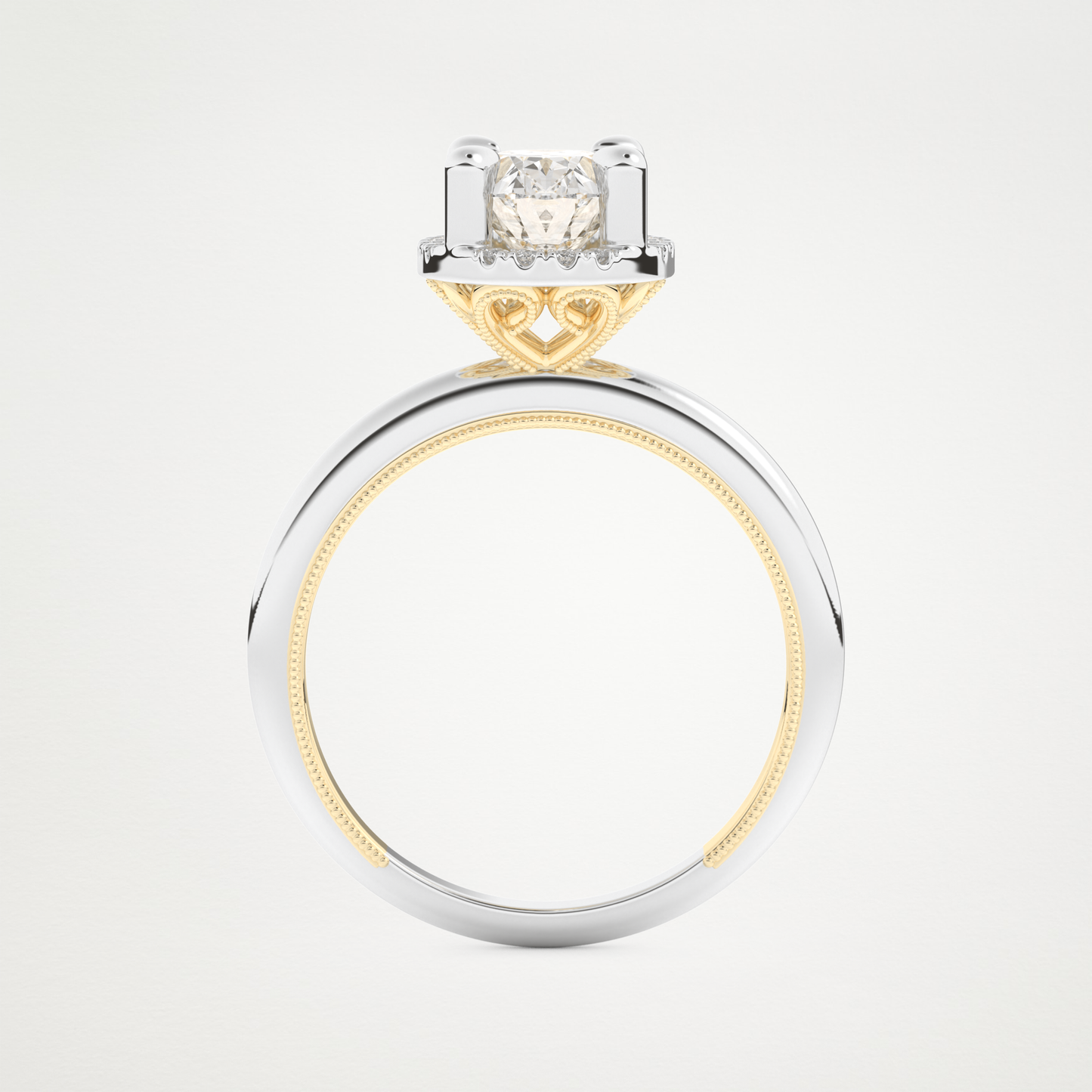 Oval Halo Lab Grown Diamond Engagement Ring