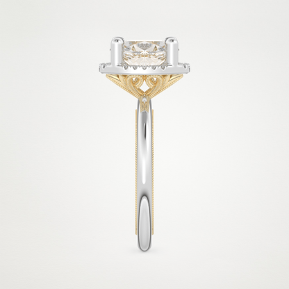 Oval Halo Lab Grown Diamond Engagement Ring