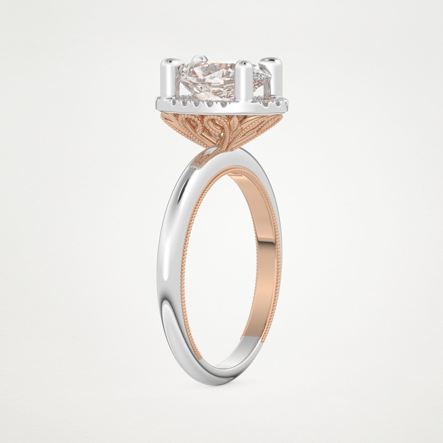 Oval Halo Lab Grown Diamond Engagement Ring