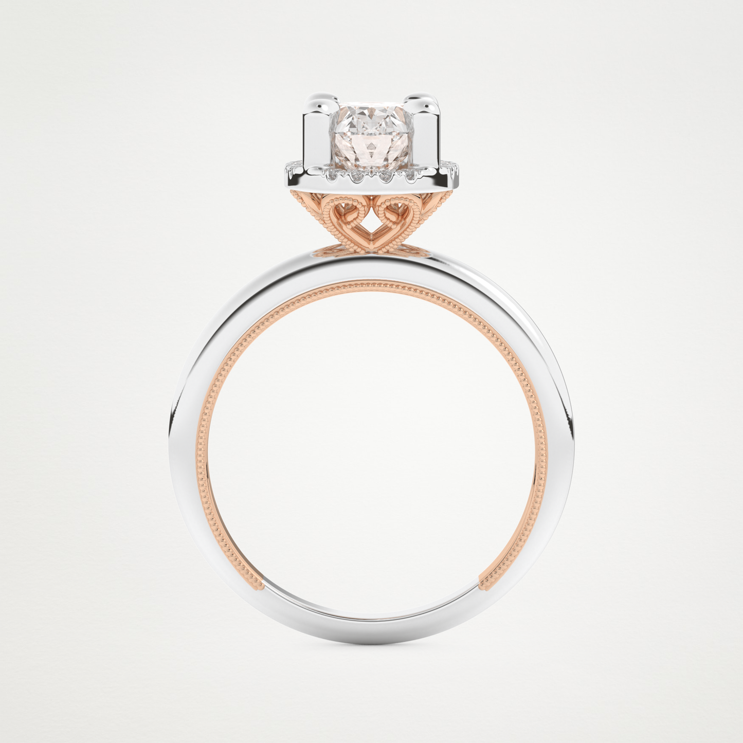 Oval Halo Lab Grown Diamond Engagement Ring