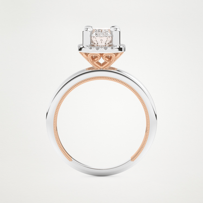 Oval Halo Lab Grown Diamond Engagement Ring