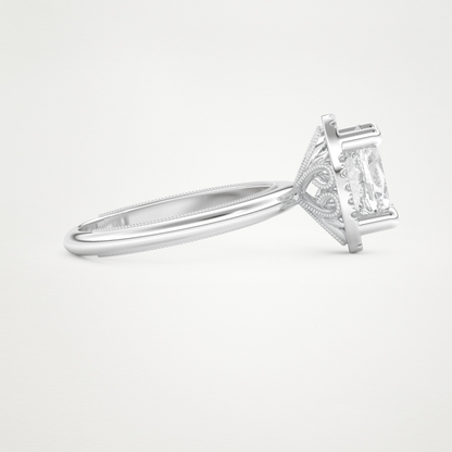 Oval Halo Lab Grown Diamond Engagement Ring