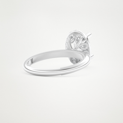 Oval Halo Lab Grown Diamond Engagement Ring