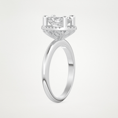 Oval Halo Lab Grown Diamond Engagement Ring
