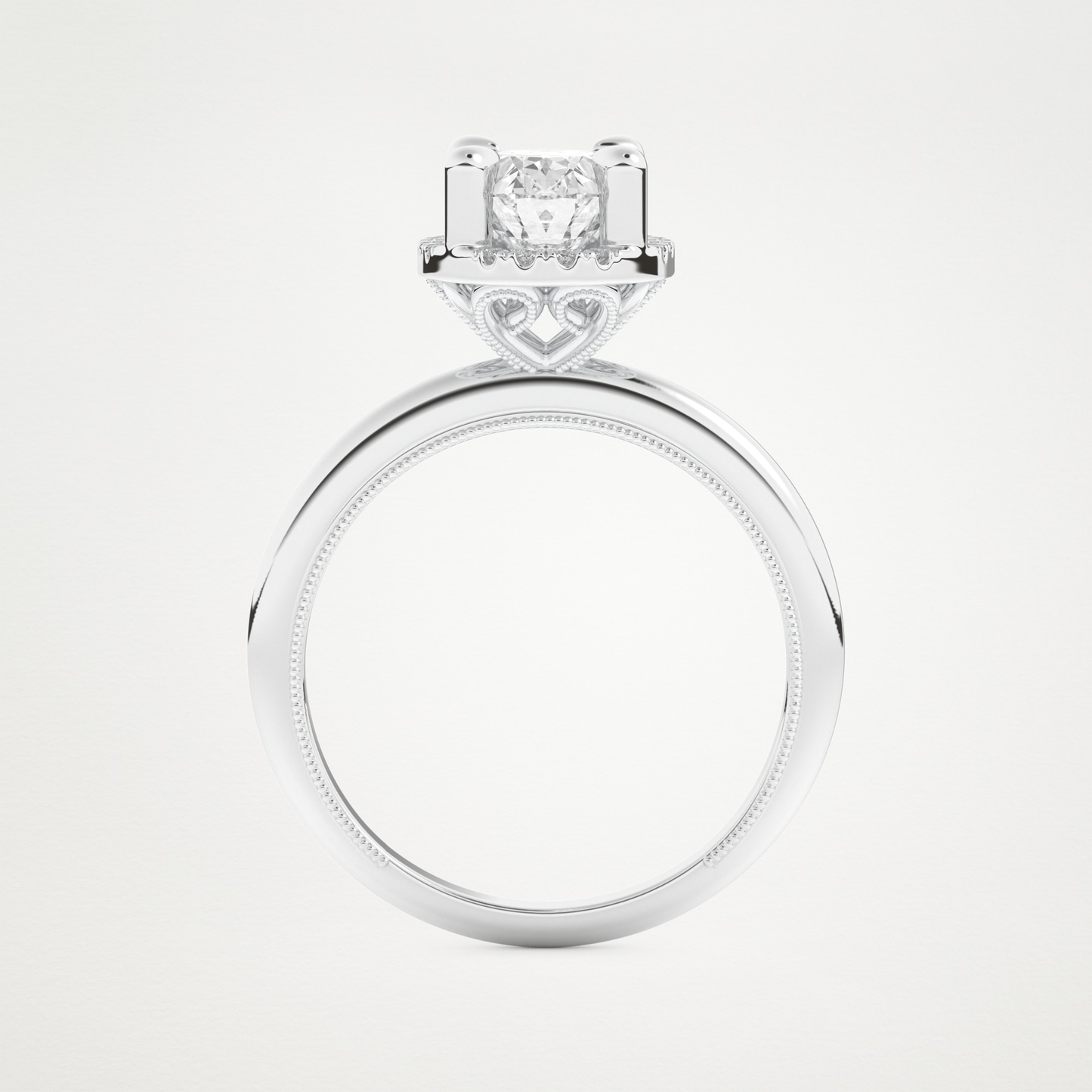 Oval Halo Lab Grown Diamond Engagement Ring