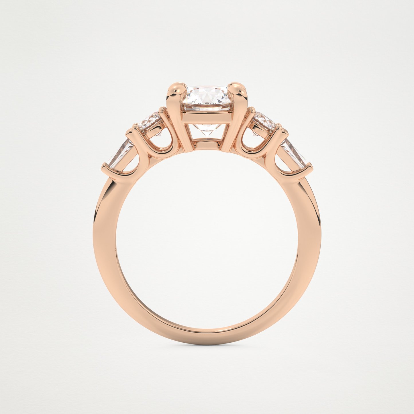 Round Cluster Lab Grown Diamond Engagement Ring