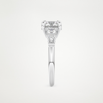 Round Cluster Lab Grown Diamond Engagement Ring
