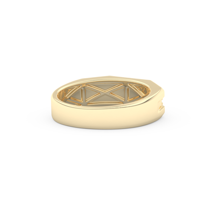 0.17 TCW Round Lab Grown Diamond Men's Wedding Band