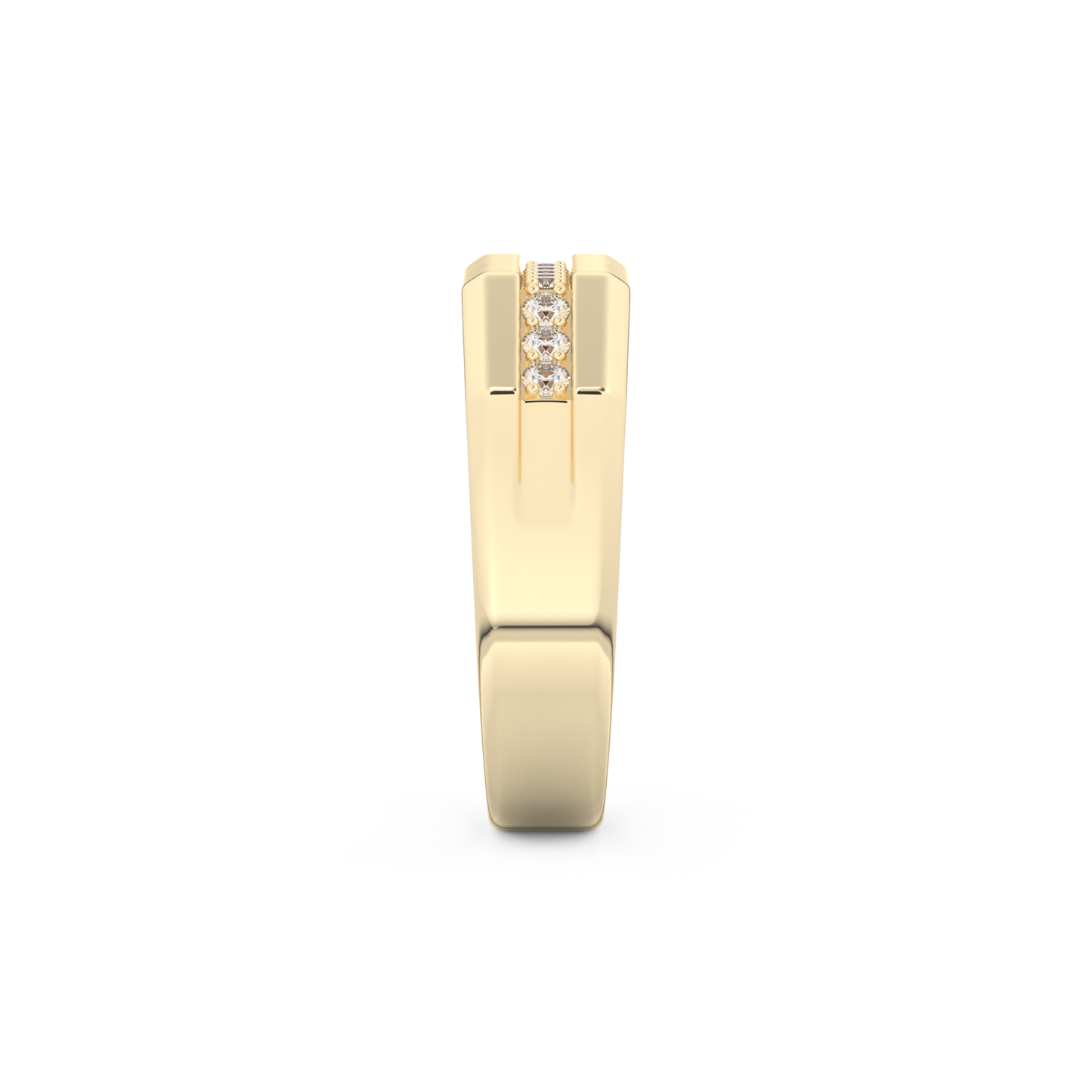 0.17 TCW Round Lab Grown Diamond Men's Wedding Band