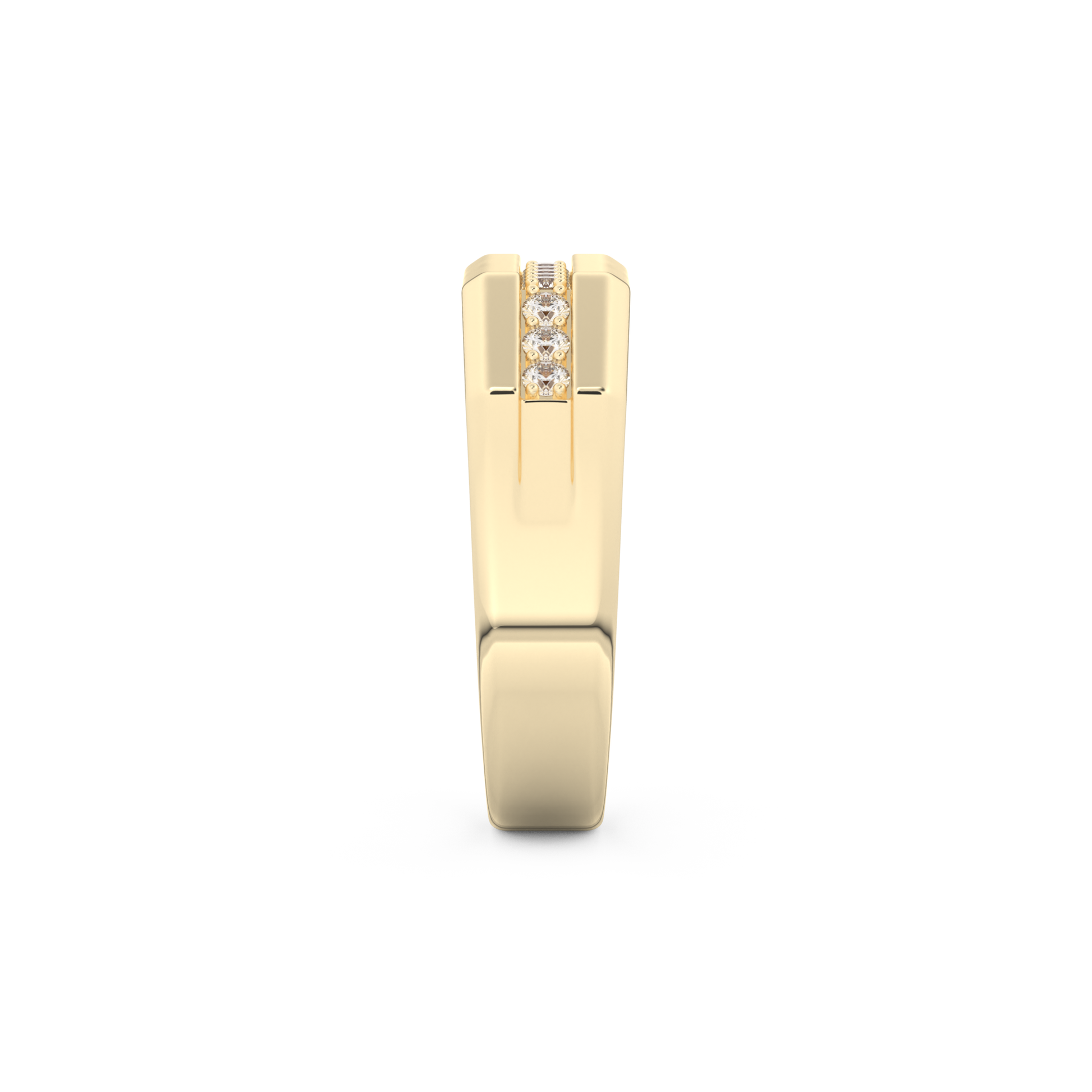 0.17 TCW Round Lab Grown Diamond Men's Wedding Band