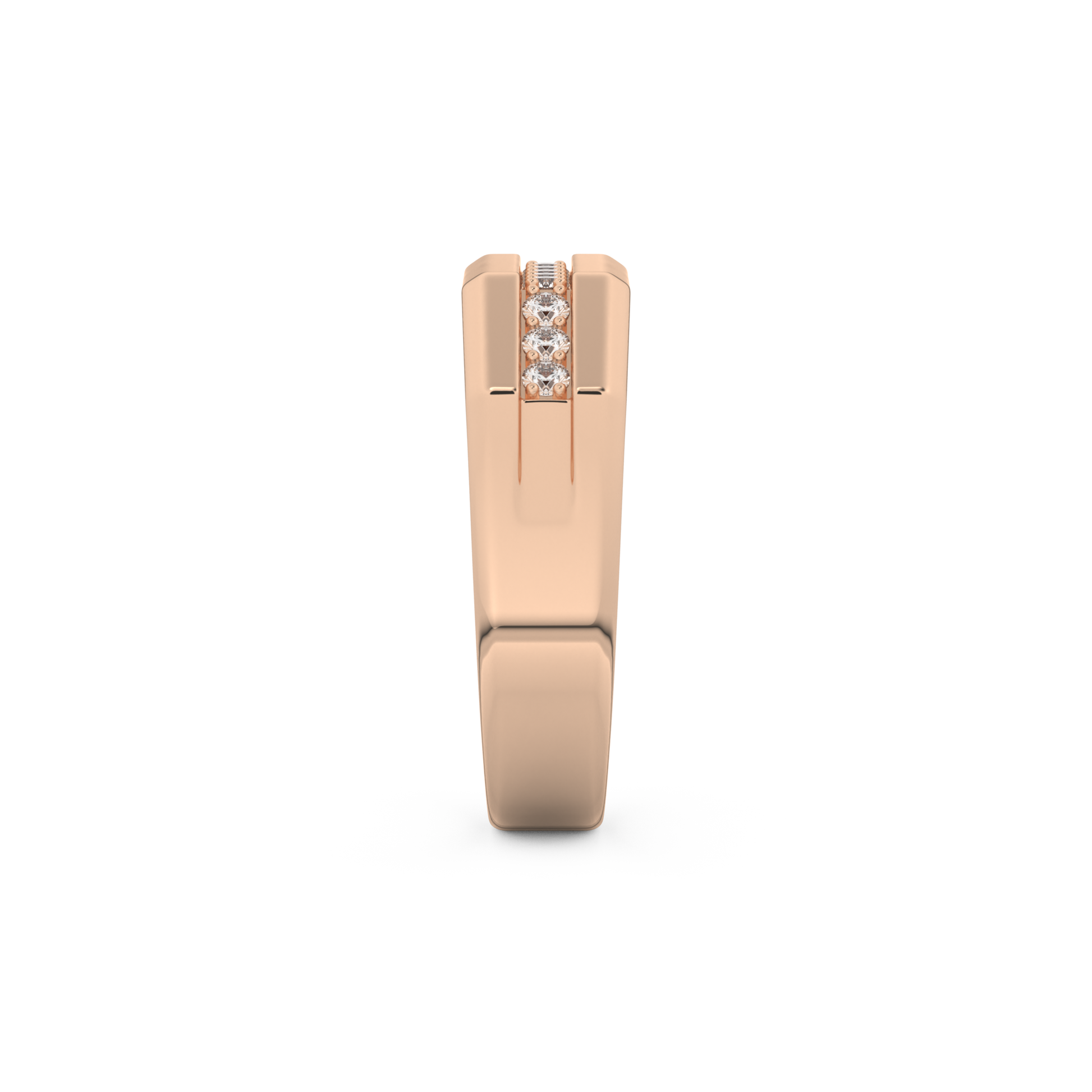0.17 TCW Round Lab Grown Diamond Men's Wedding Band