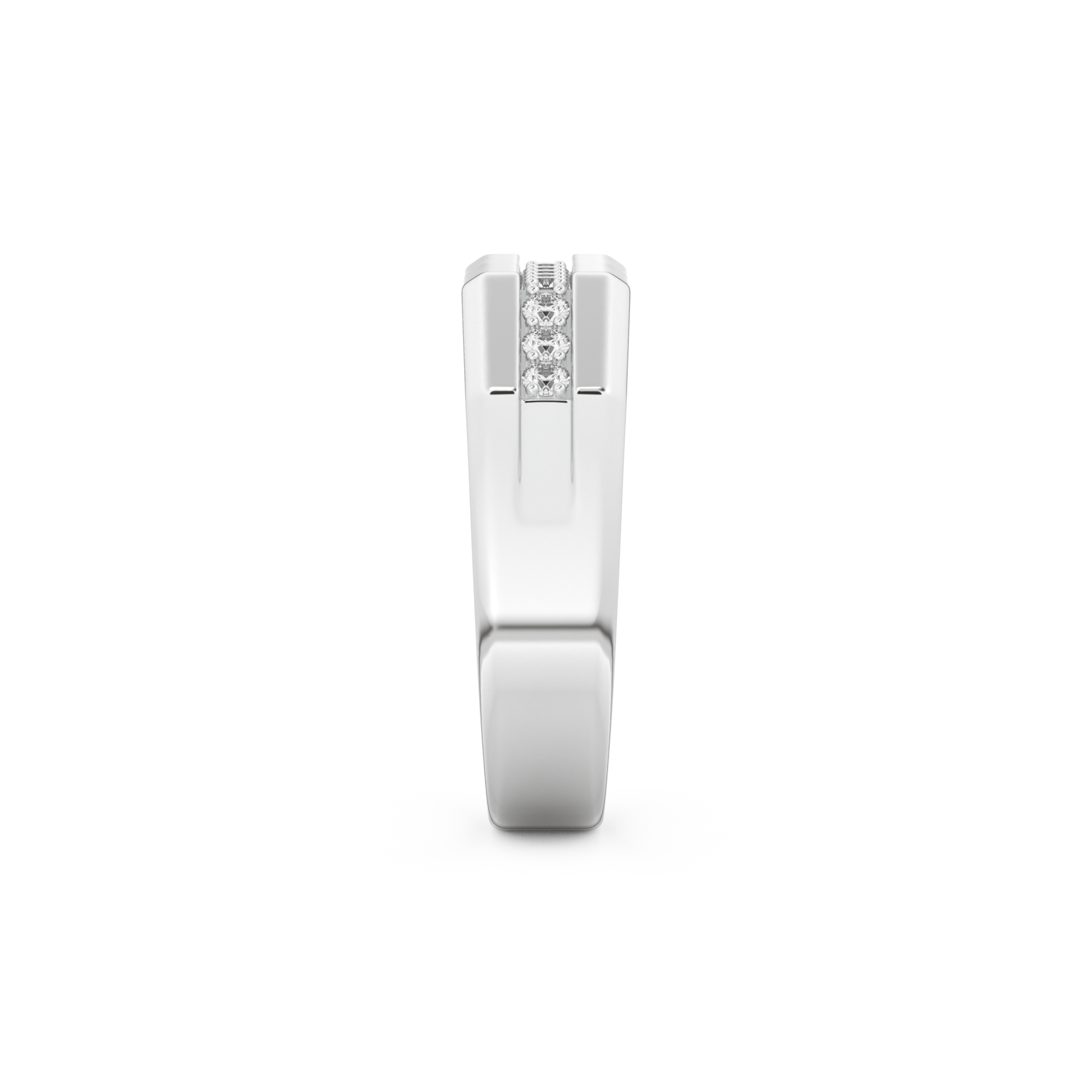 0.17 TCW Round Lab Grown Diamond Men's Wedding Band