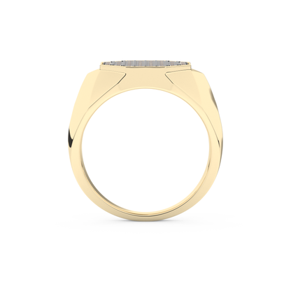 0.43 TCW Round Lab Grown Diamond Men's Wedding Band