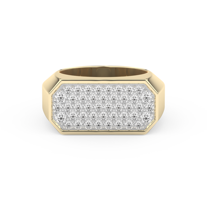 0.85 TCW Round Lab Grown Diamond Men's Wedding Band