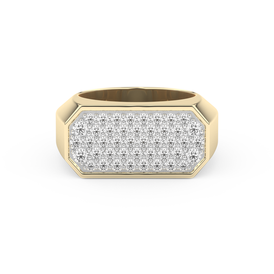 0.85 TCW Round Lab Grown Diamond Men's Wedding Band