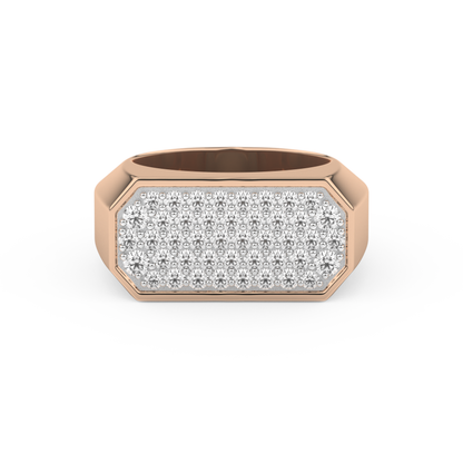 0.85 TCW Round Lab Grown Diamond Men's Wedding Band