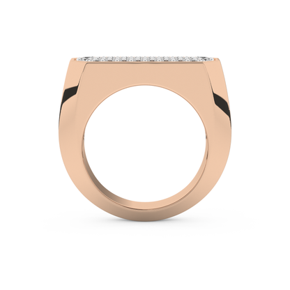 0.85 TCW Round Lab Grown Diamond Men's Wedding Band