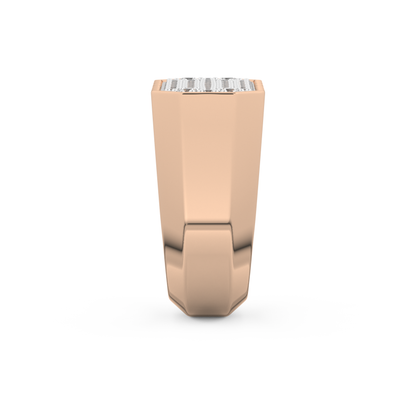 0.85 TCW Round Lab Grown Diamond Men's Wedding Band
