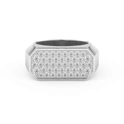 0.85 TCW Round Lab Grown Diamond Men's Wedding Band