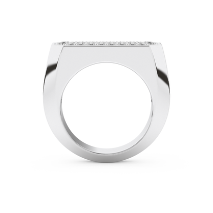 0.85 TCW Round Lab Grown Diamond Men's Wedding Band