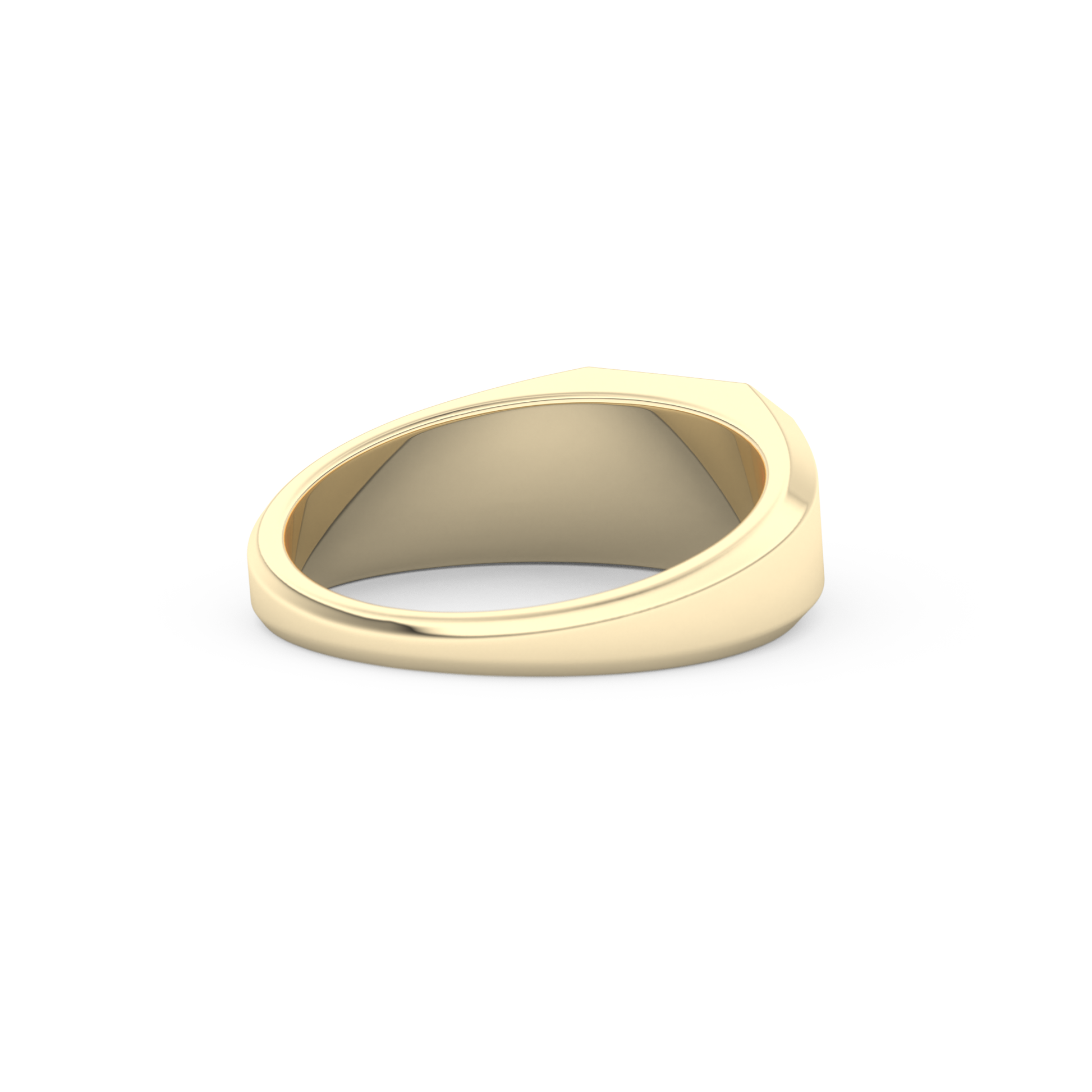 East West Oval Solitaire Lab Grown Diamond Men's Engagement Ring