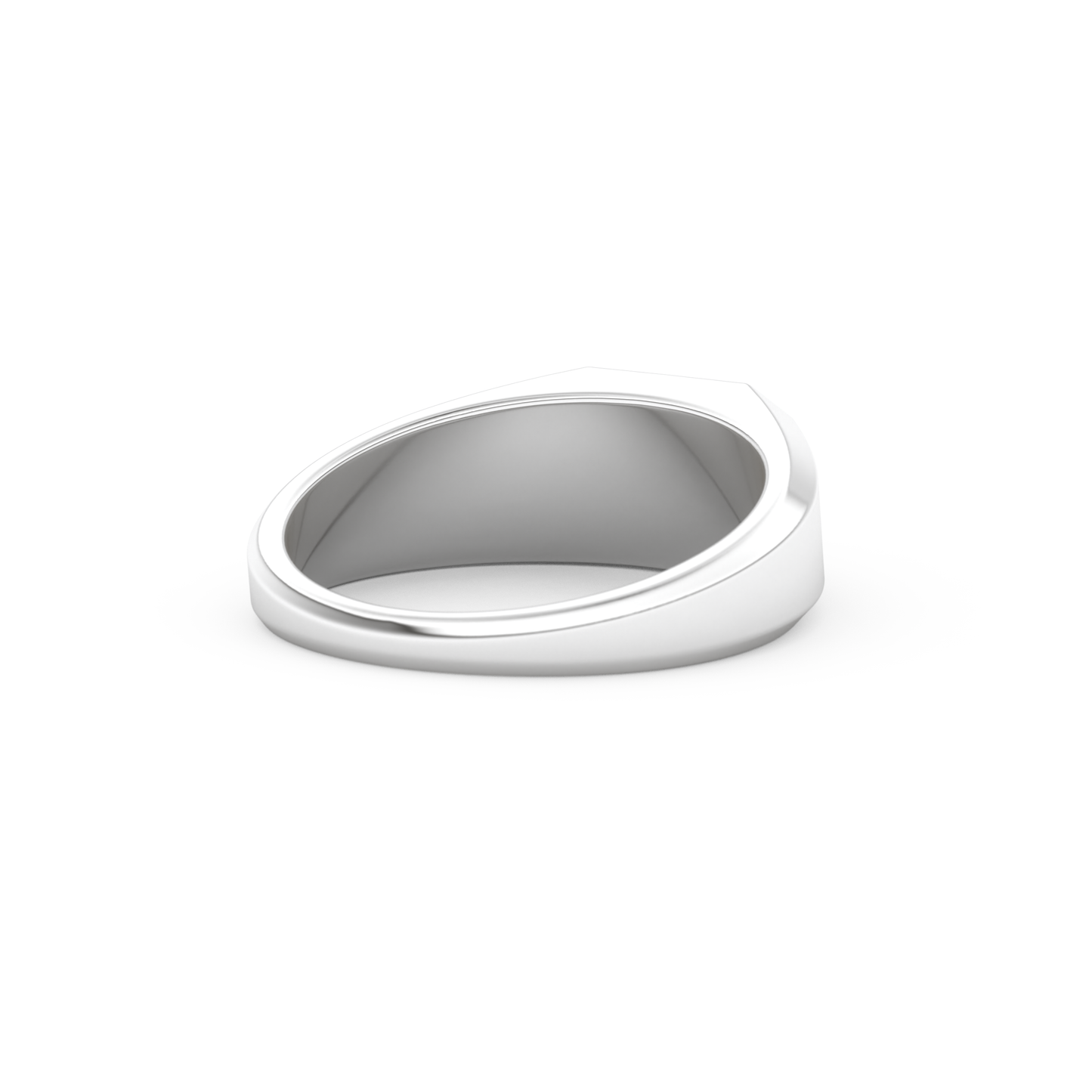 East West Oval Solitaire Lab Grown Diamond Men's Engagement Ring