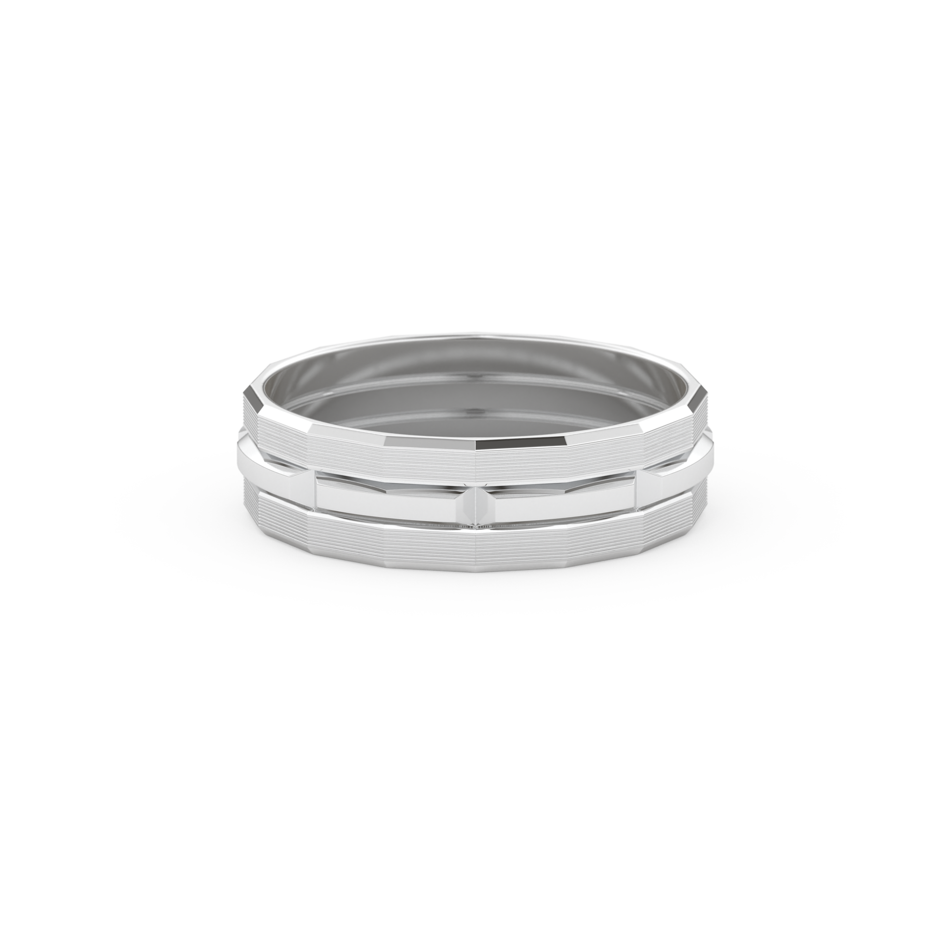 Triple Band Men's Wedding Band