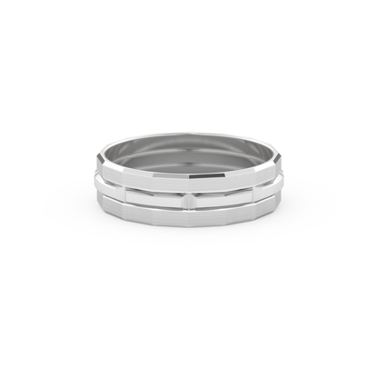 Triple Band Men's Wedding Band