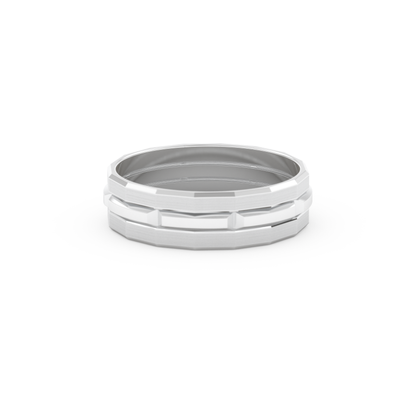 Triple Band Men's Wedding Band
