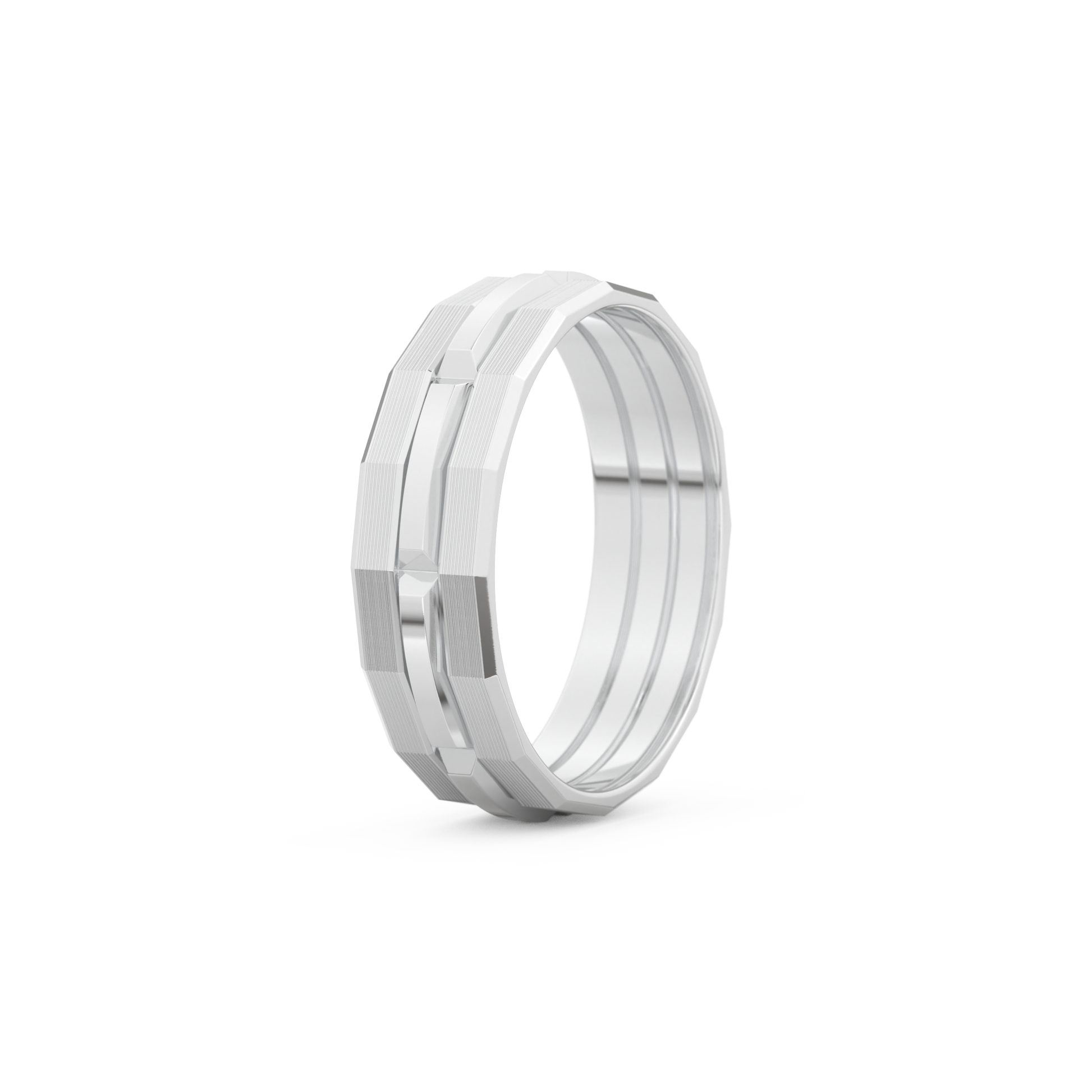 Triple Band Men's Wedding Band