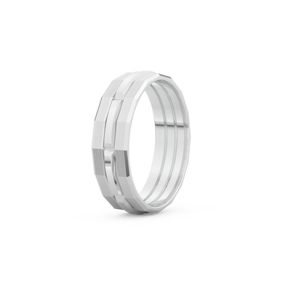 Triple Band Men's Wedding Band
