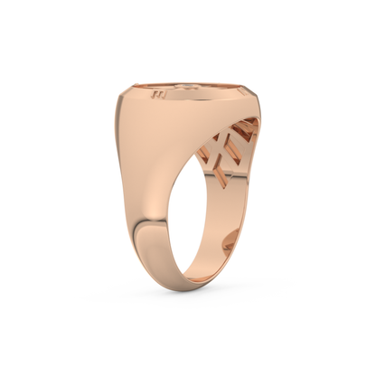 Round Solitaire Lab Grown Diamond Men's Engagement Ring