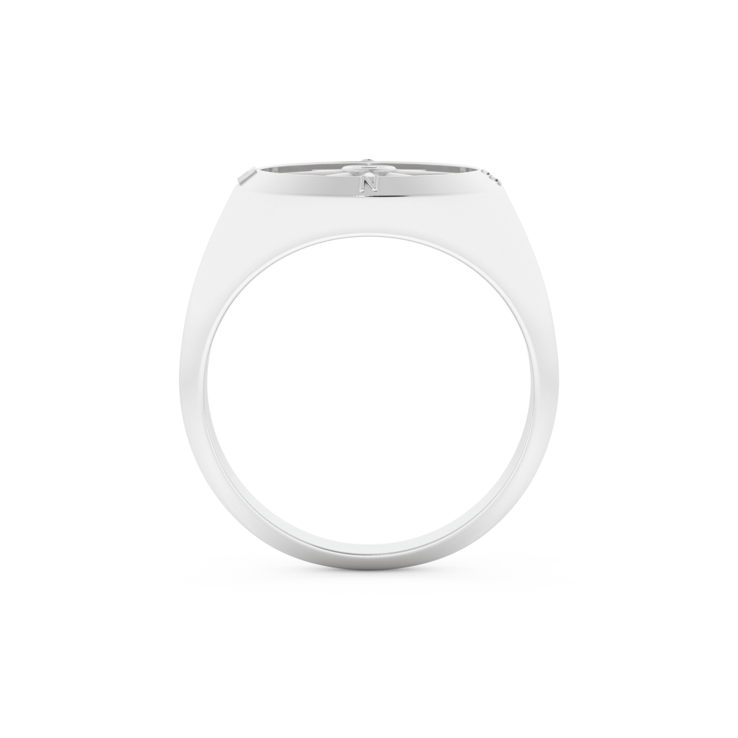 Round Solitaire Lab Grown Diamond Men's Engagement Ring