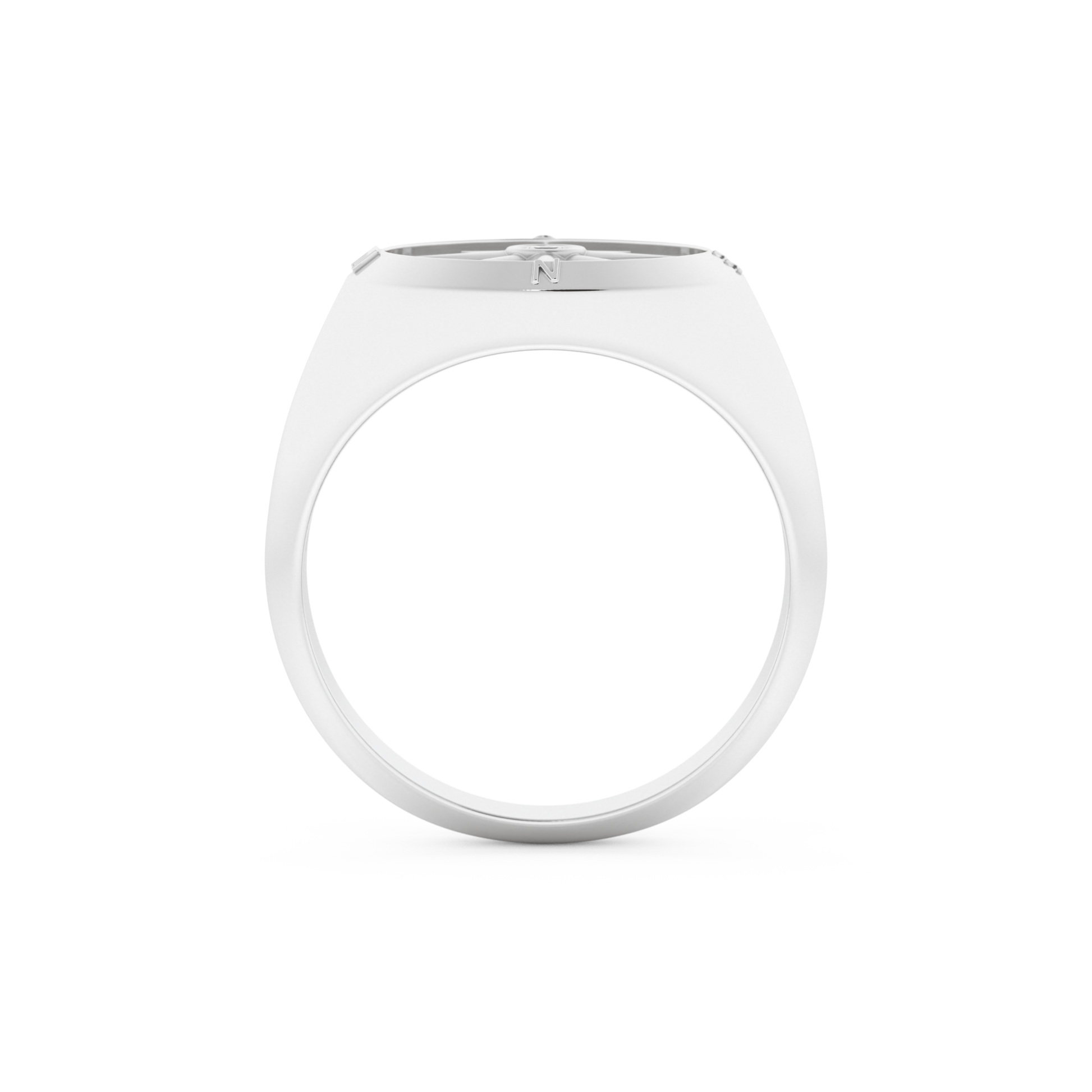 Round Solitaire Lab Grown Diamond Men's Engagement Ring