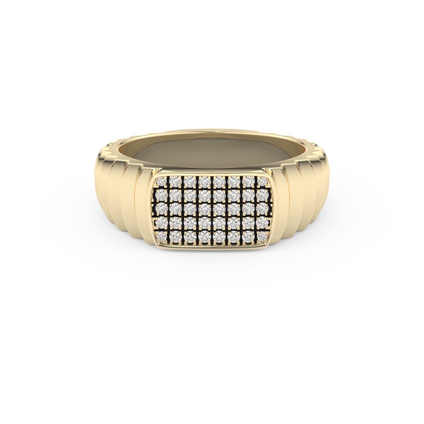 0.191 TCW Round Lab Grown Diamond Men's Wedding Band