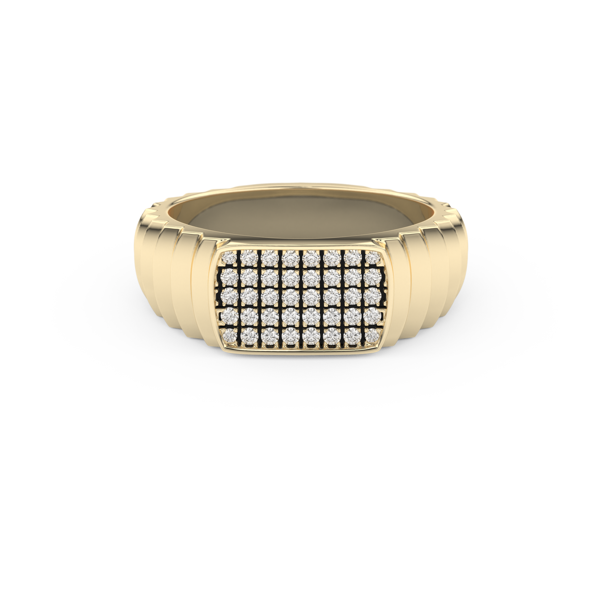 0.191 TCW Round Lab Grown Diamond Men's Wedding Band