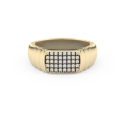 0.191 TCW Round Lab Grown Diamond Men's Wedding Band