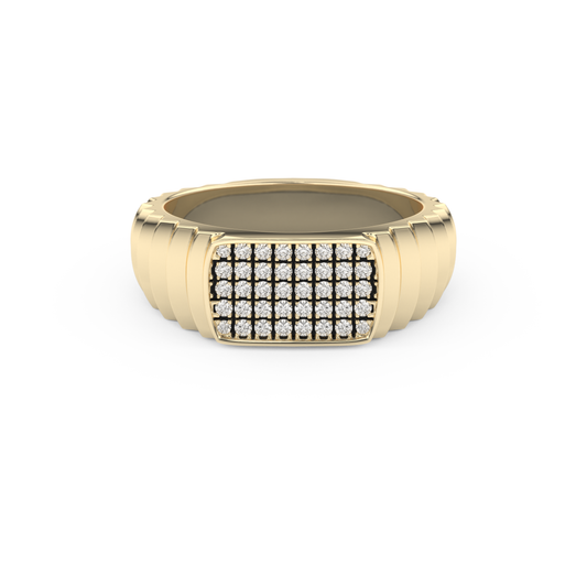 0.191 TCW Round Lab Grown Diamond Men's Wedding Band