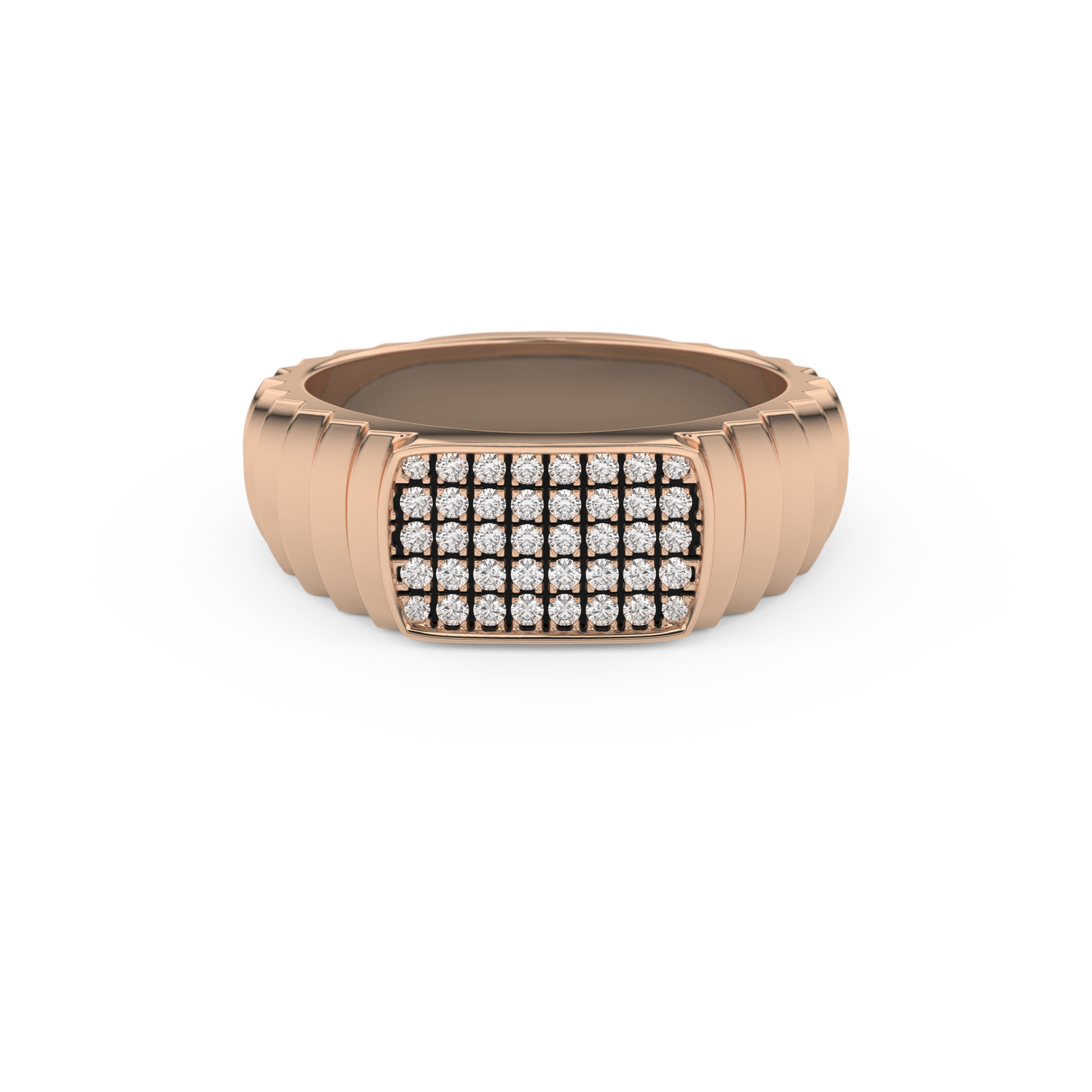 0.191 TCW Round Lab Grown Diamond Men's Wedding Band