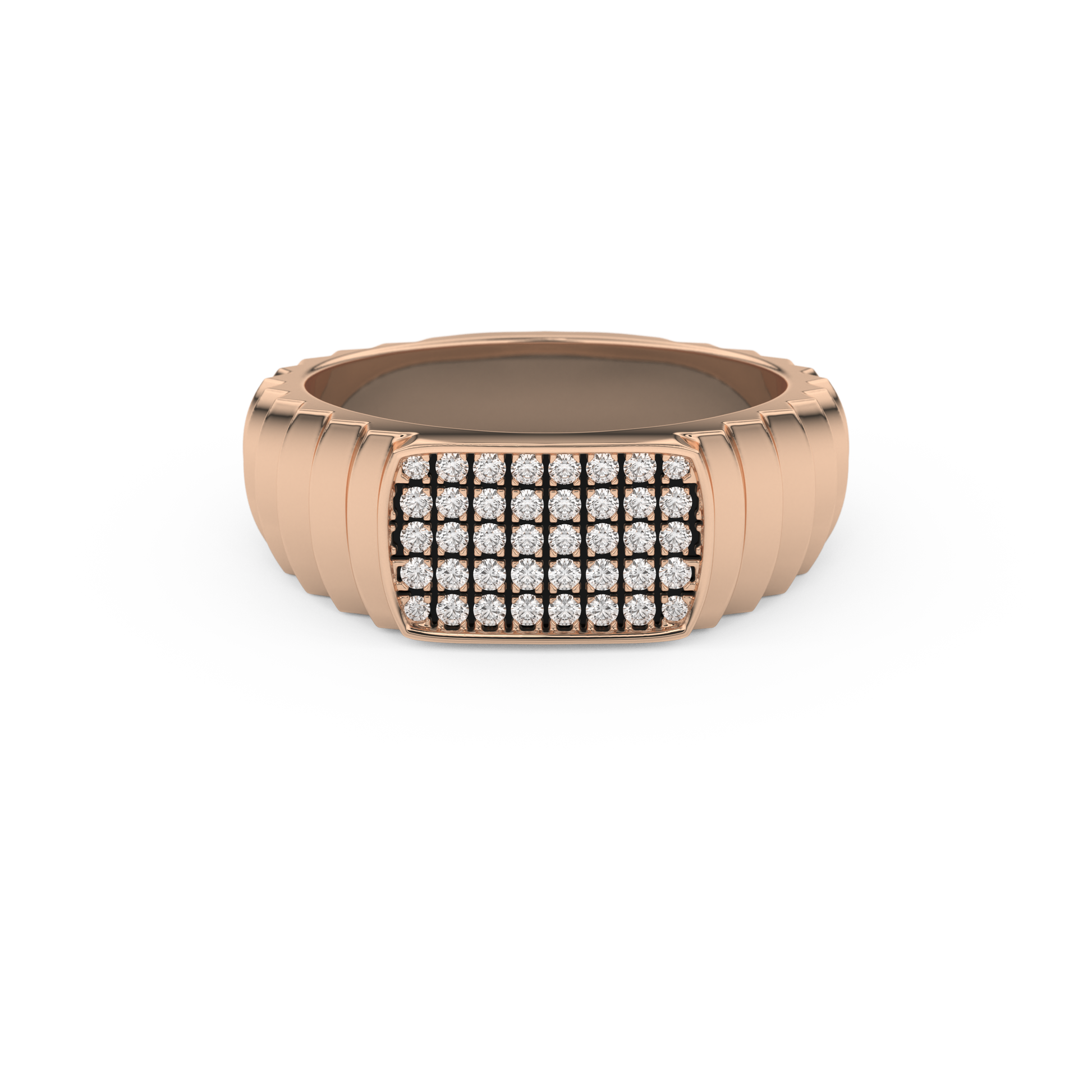 0.191 TCW Round Lab Grown Diamond Men's Wedding Band