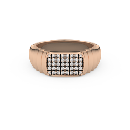 0.191 TCW Round Lab Grown Diamond Men's Wedding Band