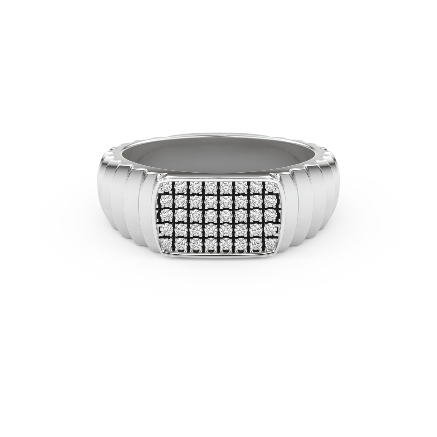 0.191 TCW Round Lab Grown Diamond Men's Wedding Band