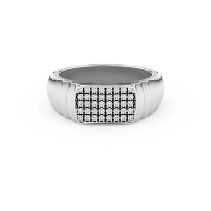 0.191 TCW Round Lab Grown Diamond Men's Wedding Band